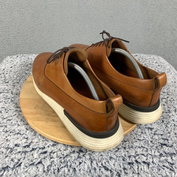 Wolf & Shepherd Crossover Longwing Dress Shoes Men's 11.5 M Honey/White Hybrid - Picture 3 of 15